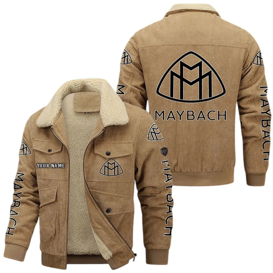 Maybach Corduroy Jacket For Men, Gift For Maybach Lovers CAR42022225636 - Khaki