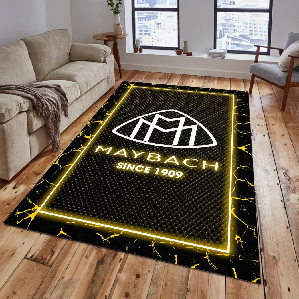 Maybach Rug, Gift For Maybach Lovers, Gift For Him, Husband, Boyfriend CAR5202192549 - Yellow