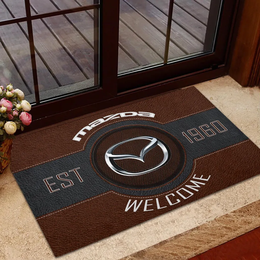 Mazda Doormat, Gift For Mazda Lovers, Gift For Him, Husband, Boyfriend CAR16902262540 - Brown