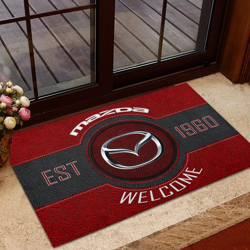 Mazda Doormat, Gift For Mazda Lovers, Gift For Him, Husband, Boyfriend CAR16902262540 - Red