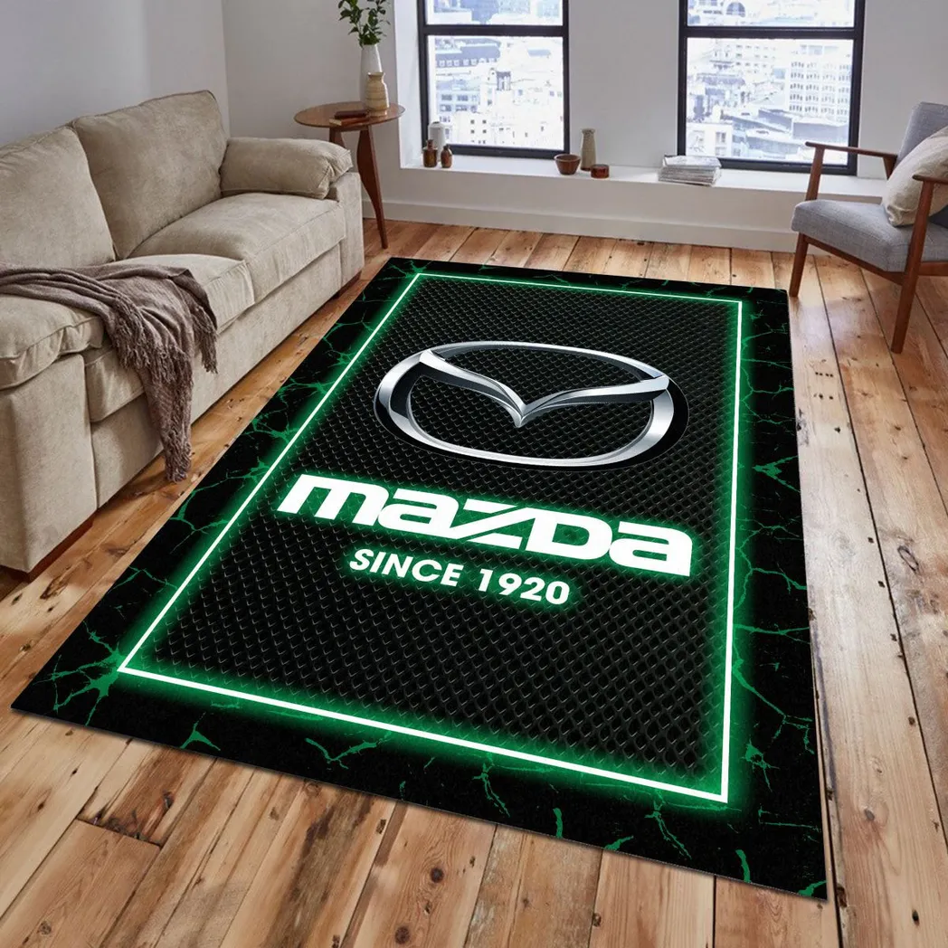 Mazda Rug, Gift For Mazda Lovers, Gift For Him, Husband, Boyfriend CAR5202192550 - Green