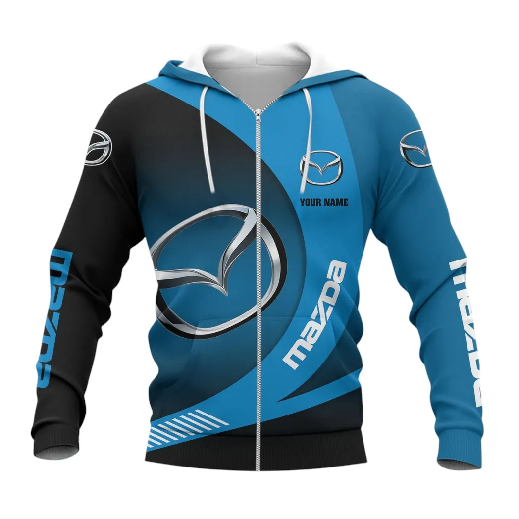 Mazda Zipper Hoodie, Gift For Mazda Lovers, Gift For Him, Husband, Boyfriend CAR7402222543