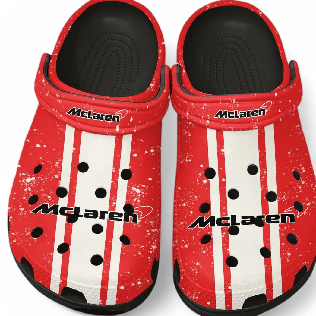 McLaren Crocs, Gift For McLaren Lovers, Gift For Him, Husband, Boyfriend CAR62022025022 - Black