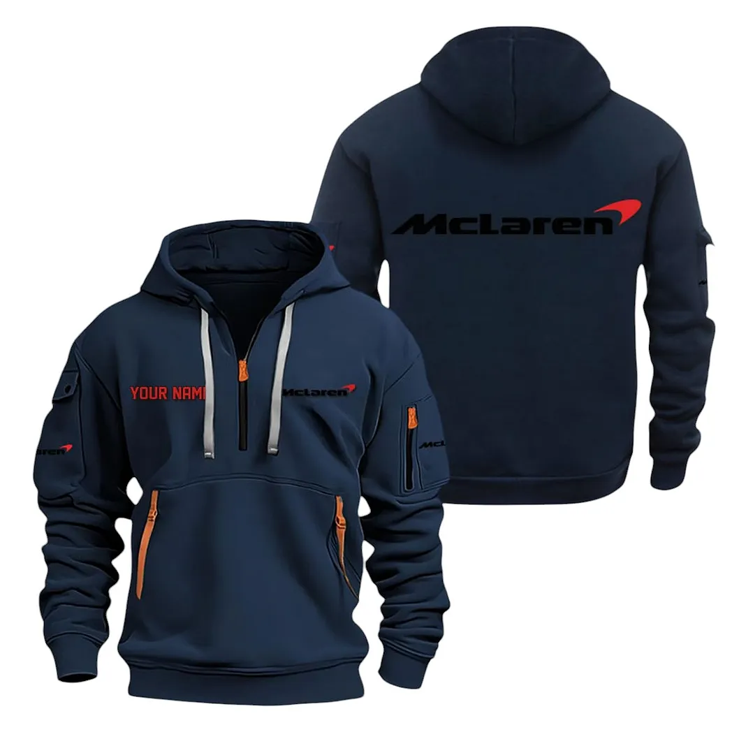 McLaren Half Zip Hoodie For Men, Gift For McLaren Lovers CAR20022125743 - Navy