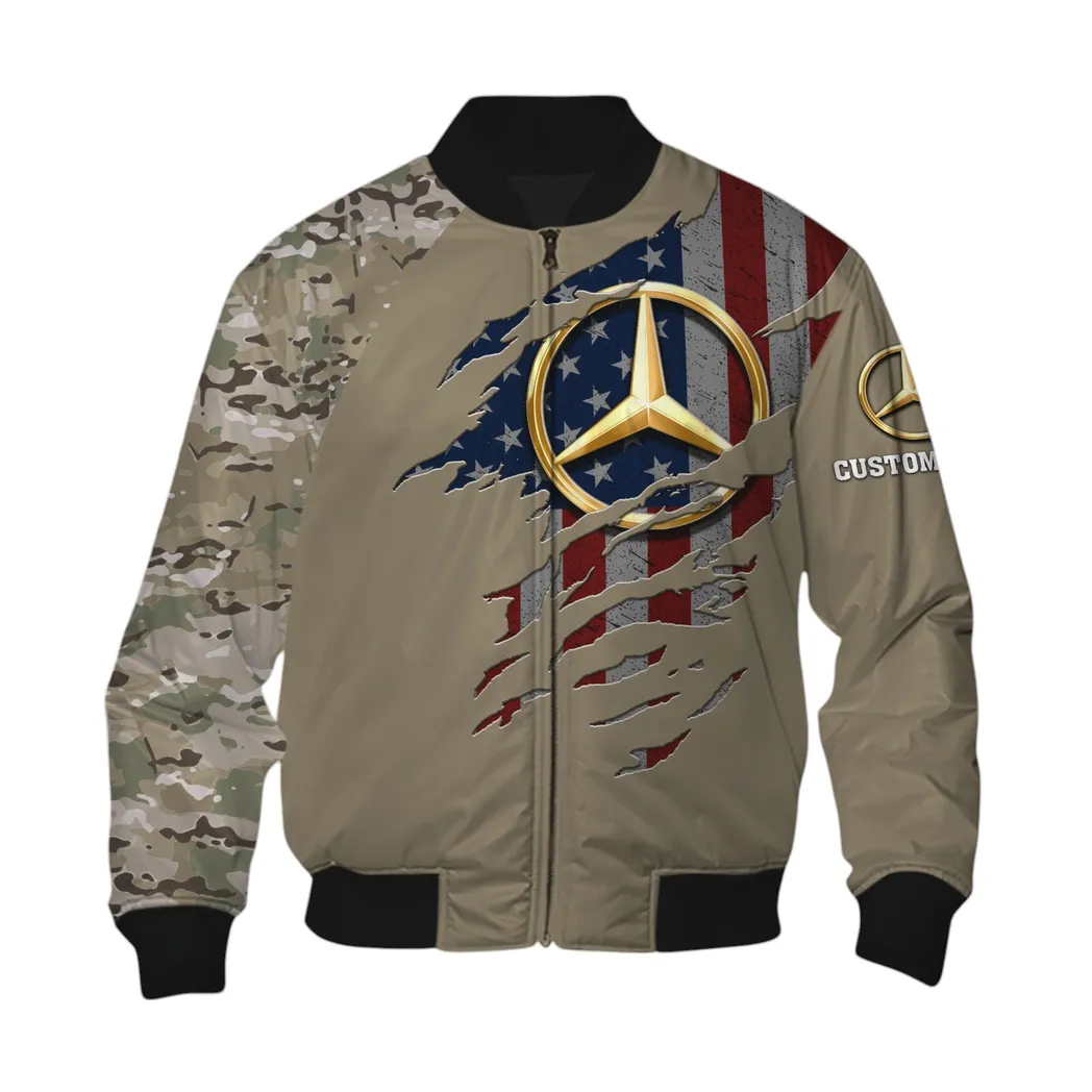 Mercedes AMG Bomber Jacket, Gift For Mercedes AMG Lovers, Gift For Him, Husband, Boyfriend CAR46021725068-6