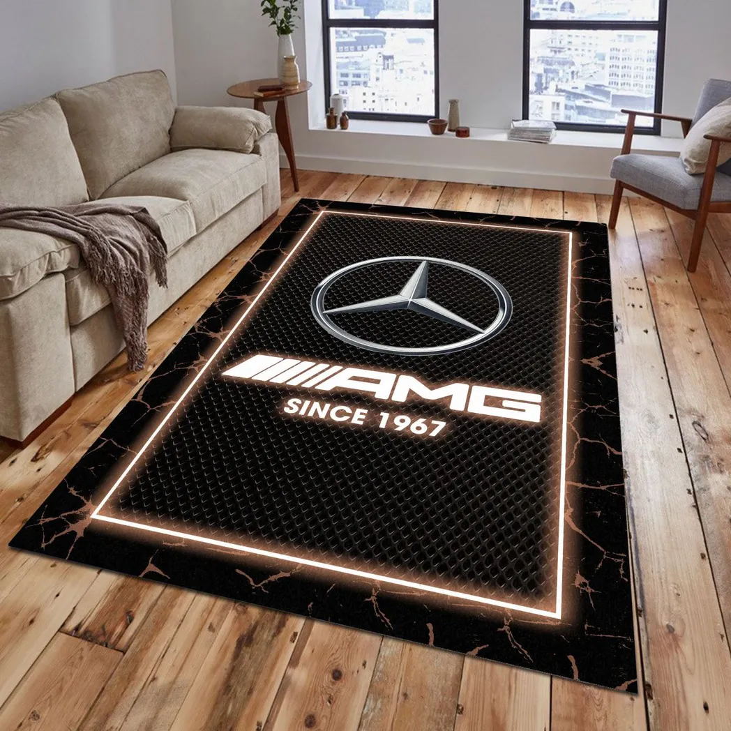 Mercedes AMG Rug, Gift For Mercedes AMG Lovers, Gift For Him, Husband, Boyfriend CAR5202192552 - Brown