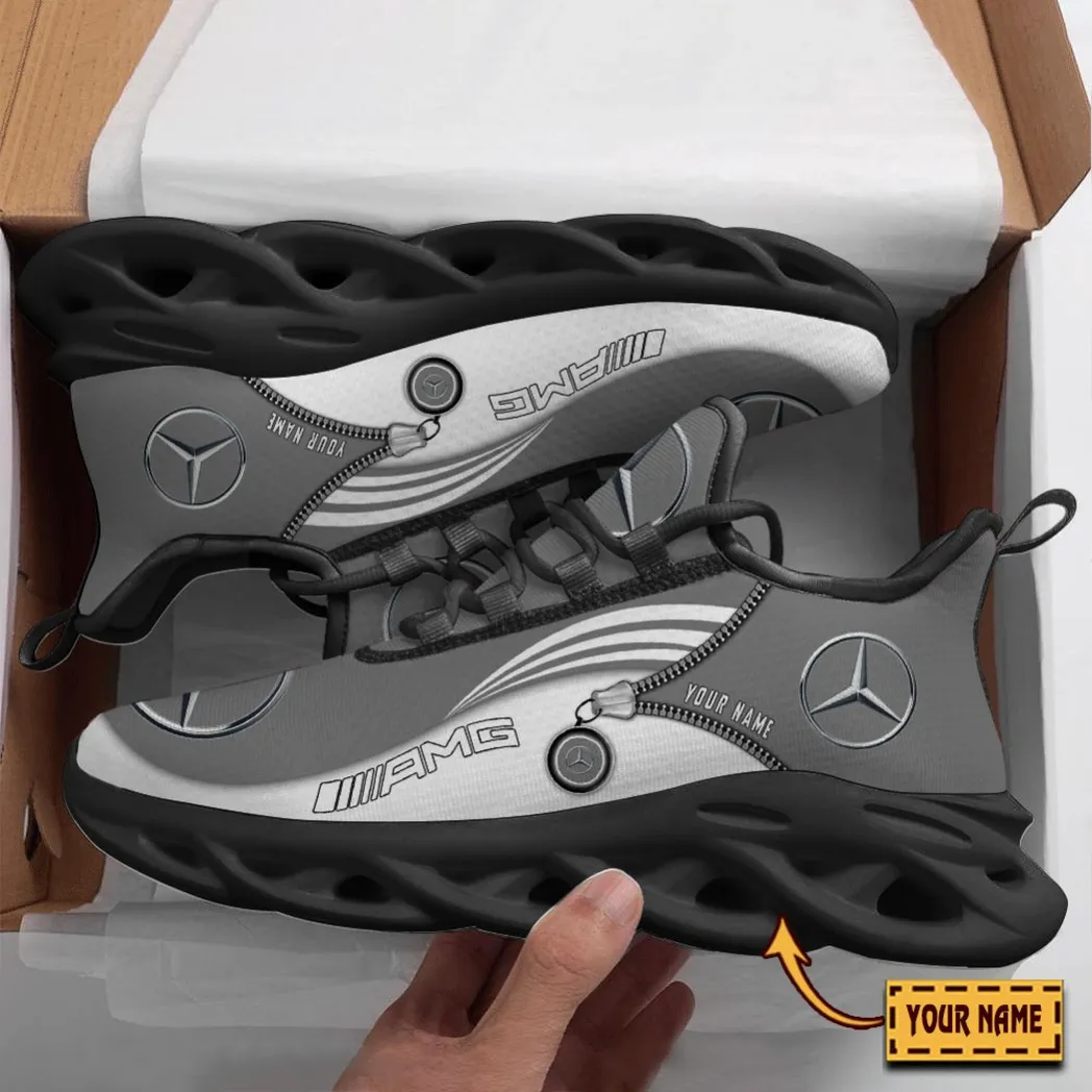 Mercedes AMG Running Shoes, Gift For Mercedes AMG Lovers, Gift For Him Husband, Boyfriend CAR8502242548 - Black