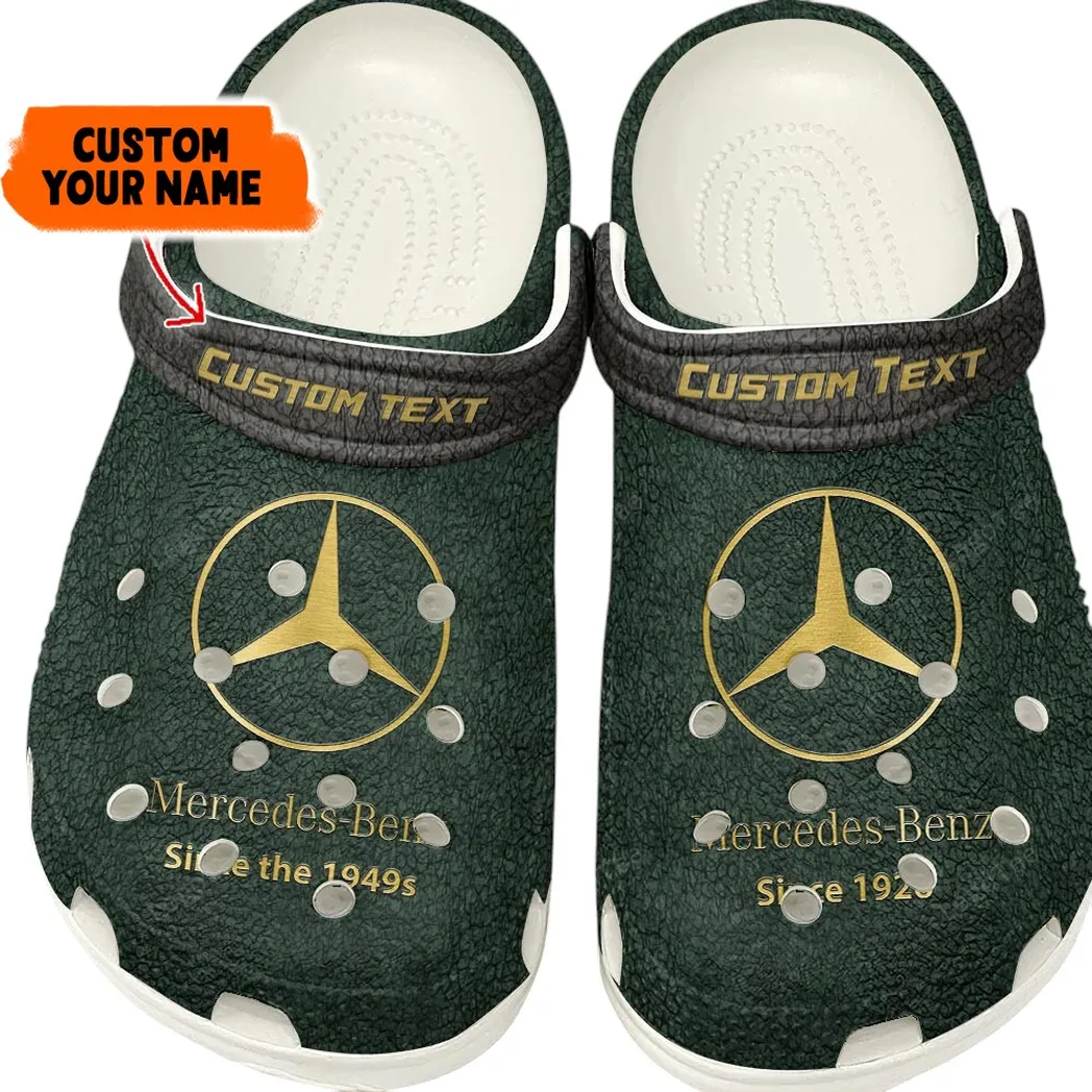 Mercedes Benz Crocs, Gift For Mercedes Benz Lovers, Gift For Him, Husband, Boyfriend - Green CAR141021225670-5