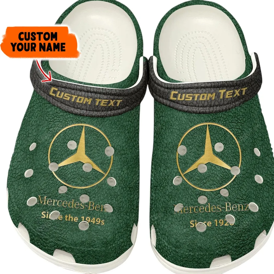 Mercedes Benz Crocs, Gift For Mercedes Benz Lovers, Gift For Him, Husband, Boyfriend - Kelly Green CAR141021225670-6