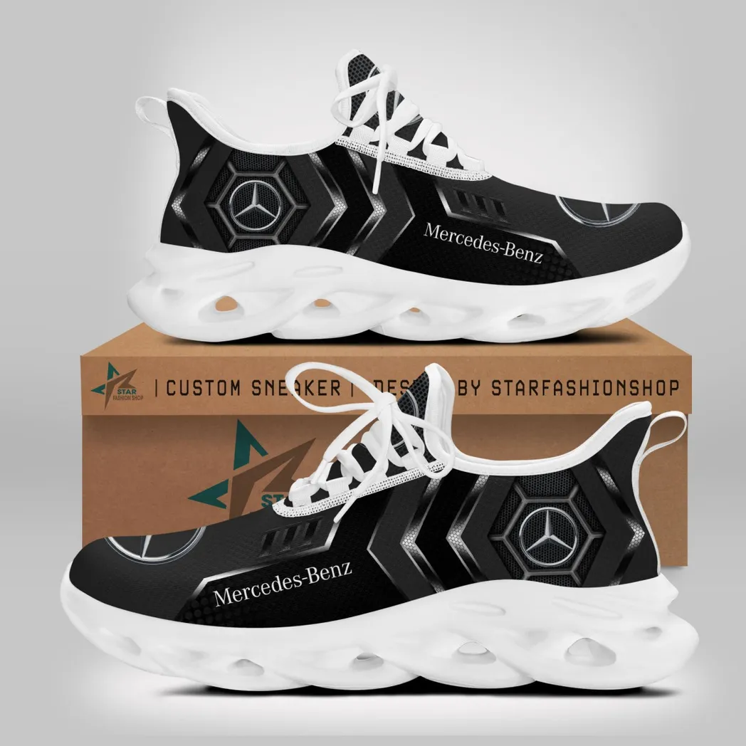 Mercedes Benz Max Soul Shoes, Gift For Mercedes Benz Lovers, Gift For Him, Husband, Boyfriend CAR64022025066 - White
