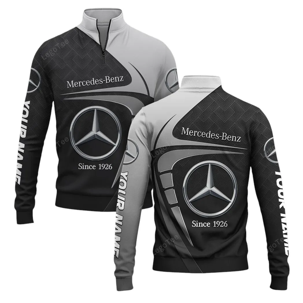 Mercedes Benz Quarter-Zip Sweatshirt, Gift For Mercedes Benz Lovers, Gift For Him, Husband, Boyfriend CAR11603032548