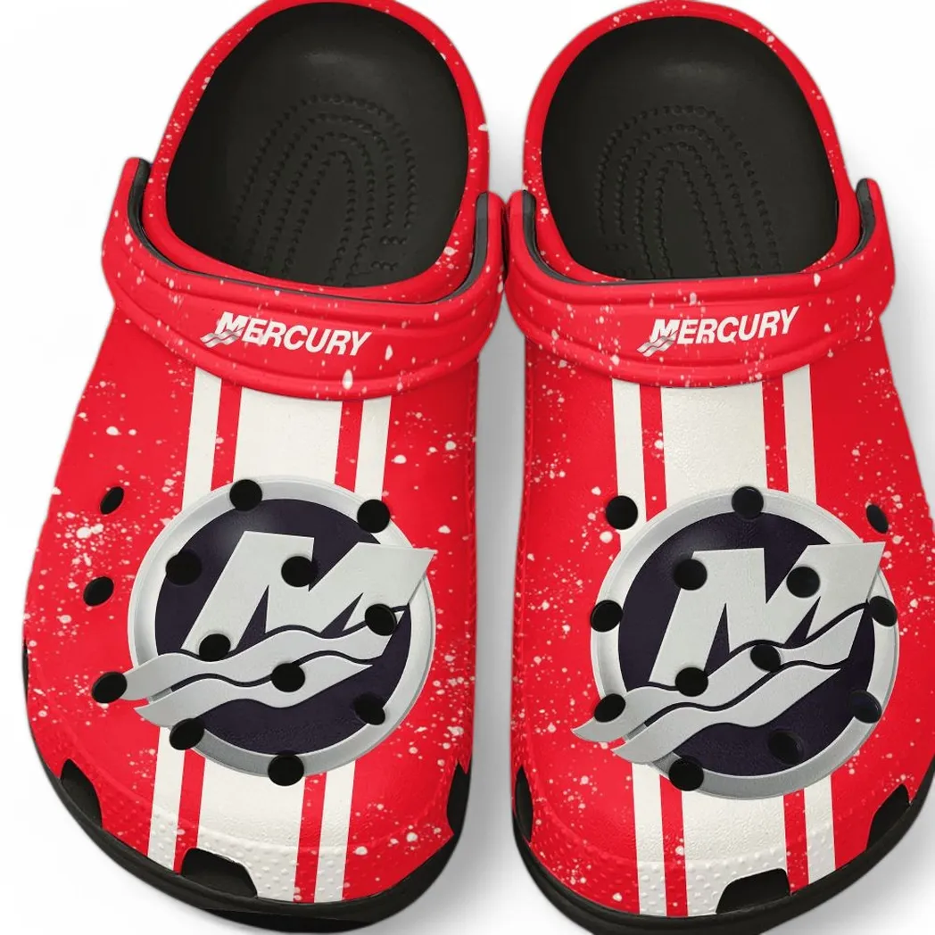 Mercury Marine Crocs, Gift For Mercury Marine Lovers, Gift For Him, Husband, Boyfriend CAR62022025026 - Black
