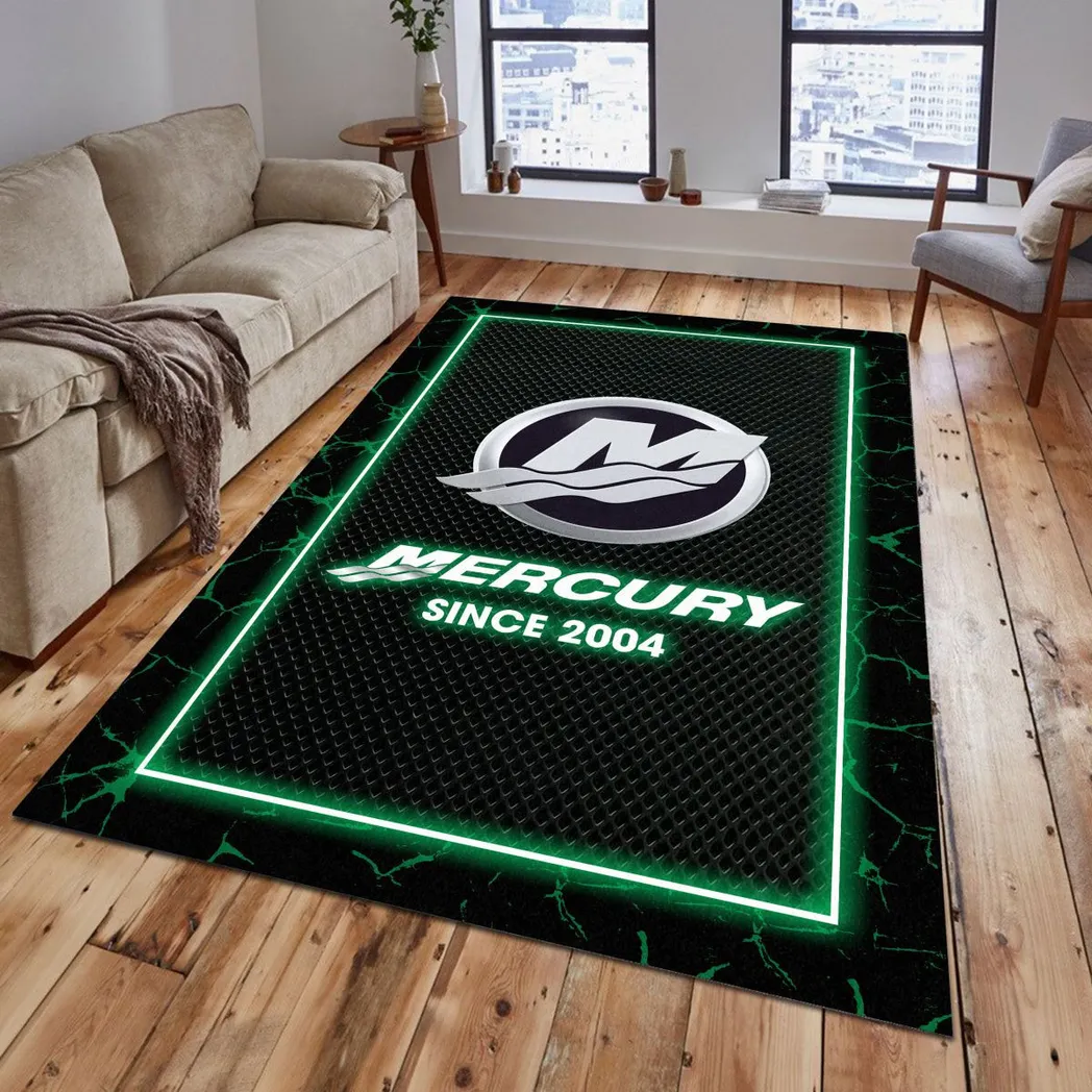 Mercury Marine Rug, Gift For Mercury Marine Lovers, Gift For Him, Husband, Boyfriend CAR5202192554 - Green