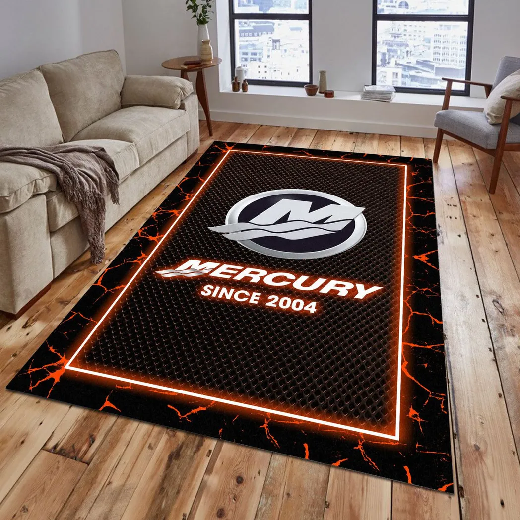 Mercury Marine Rug, Gift For Mercury Marine Lovers, Gift For Him, Husband, Boyfriend CAR5202192554 - Orange