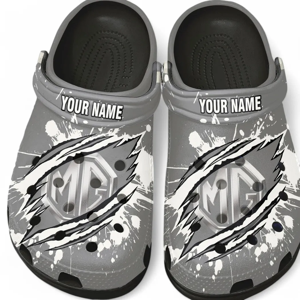 MG Car Crocs, Gift For MG Car Lovers, Gift For Him, Husband, Boyfriend CAR5602192556 - Black