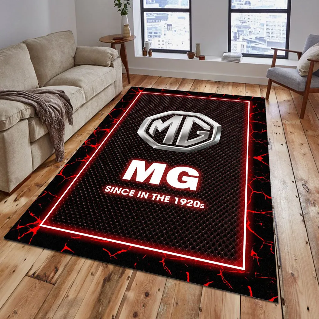 MG Car Rug, Gift For MG Car Lovers, Gift For Him, Husband, Boyfriend CAR5202192555 - Red