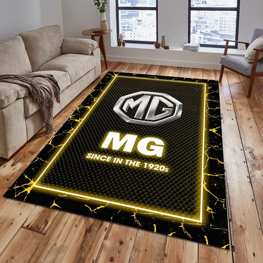 MG Car Rug, Gift For MG Car Lovers, Gift For Him, Husband, Boyfriend CAR5202192555 - Yellow