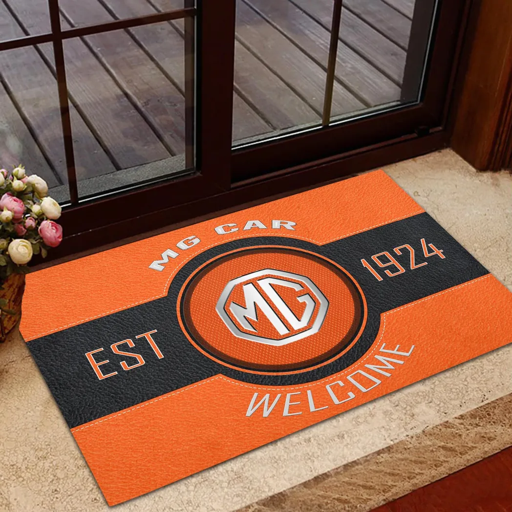 MG Cars Doormat, Gift For MG Cars Lovers, Gift For Him, Husband, Boyfriend CAR16902262542 - Orange