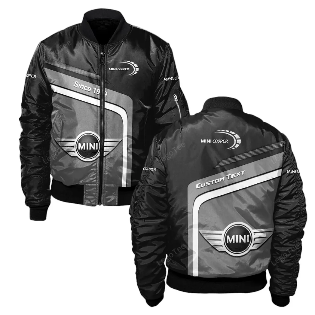 Mini Cooper Bomber Jacket, Gift For Mini Cooper Lovers, Gift For Him, Husband, Boyfriend CAR11103032552
