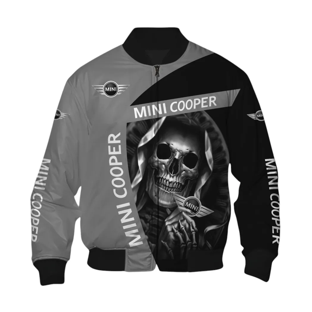 Mini Cooper Bomber Jacket, Gift For Mini Cooper Lovers, Gift For Him, Husband, Boyfriend CAR6702212566