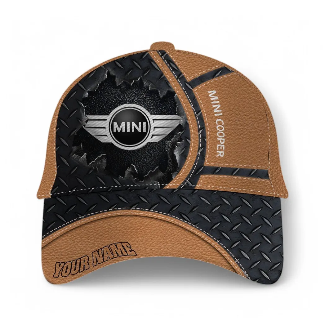 Mini Cooper Classic Cap, Gift For Mini Cooper Lovers, Gift For Him, Husband, Boyfriend - Brown CAR49021825052-3
