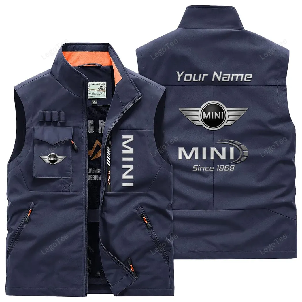 Mini Outdoor Sleeveless Vest, Gift For Mini Lovers, Gift For Him, Husband, Boyfriend - Navy CAR131021325700-5