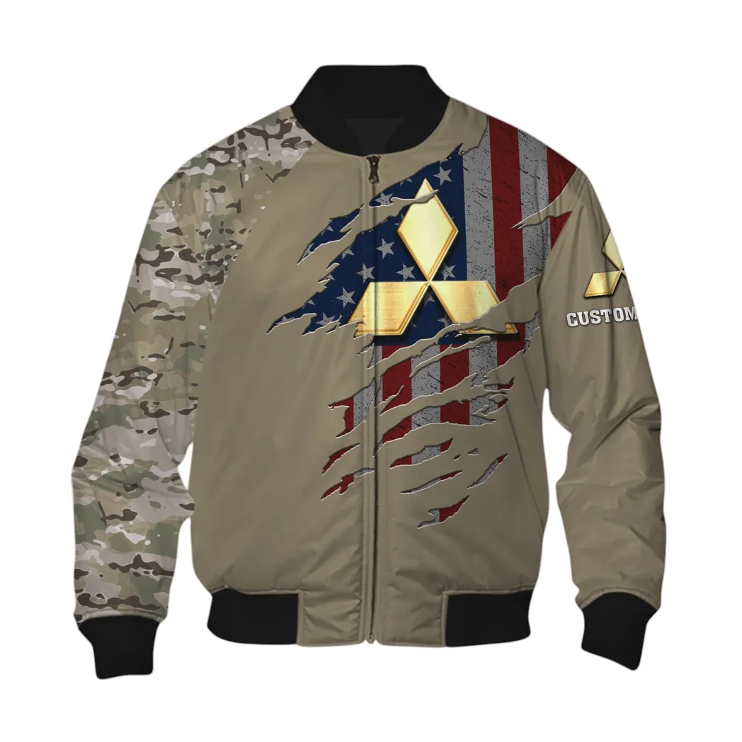 Mitsubishi Bomber Jacket, Gift For Mitsubishi Lovers, Gift For Him, Husband, Boyfriend CAR46021725074-6