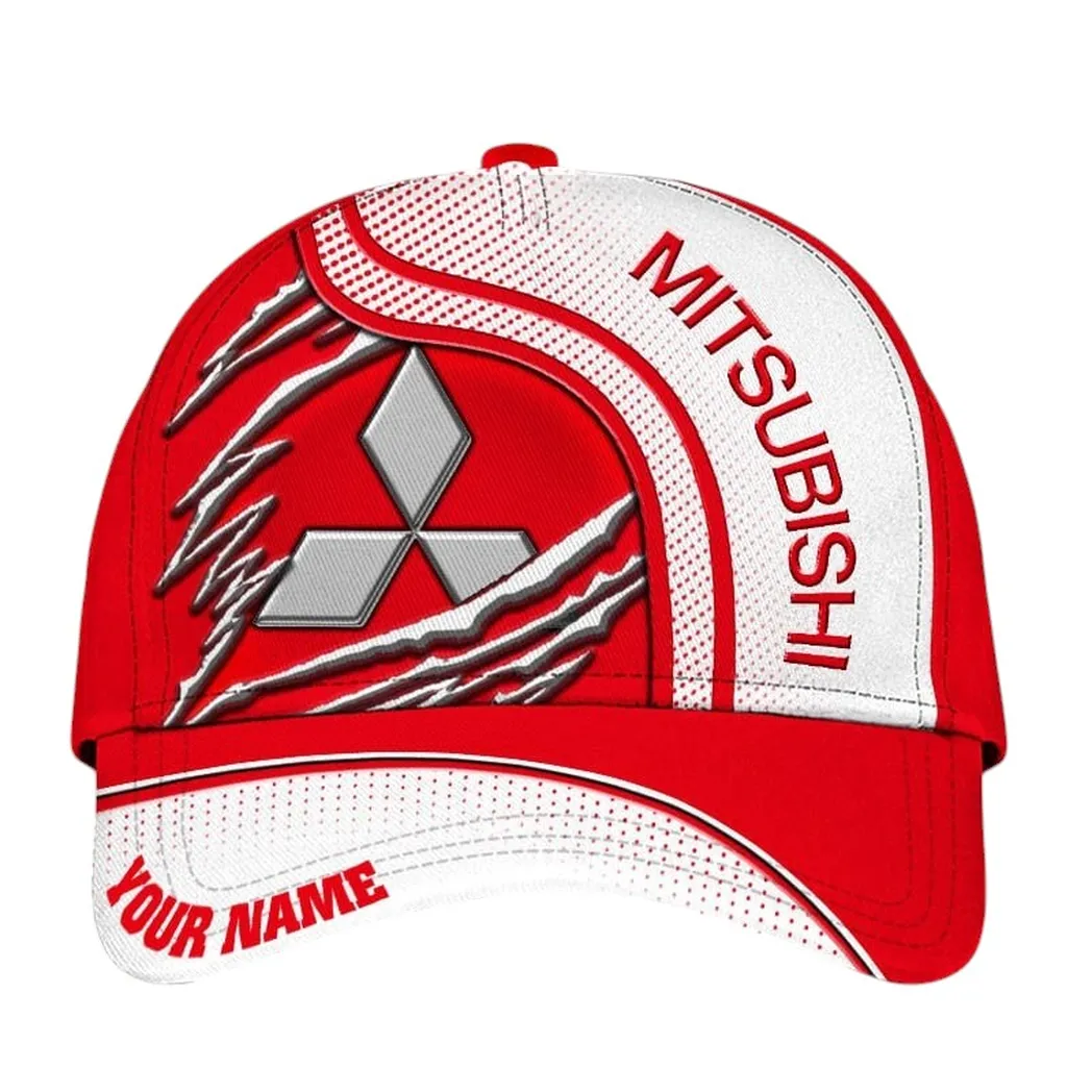 Mitsubishi Classic Cap, Gift For Mitsubishi Lovers, Gift For Him, Husband, Boyfriend CAR50021825067 - White