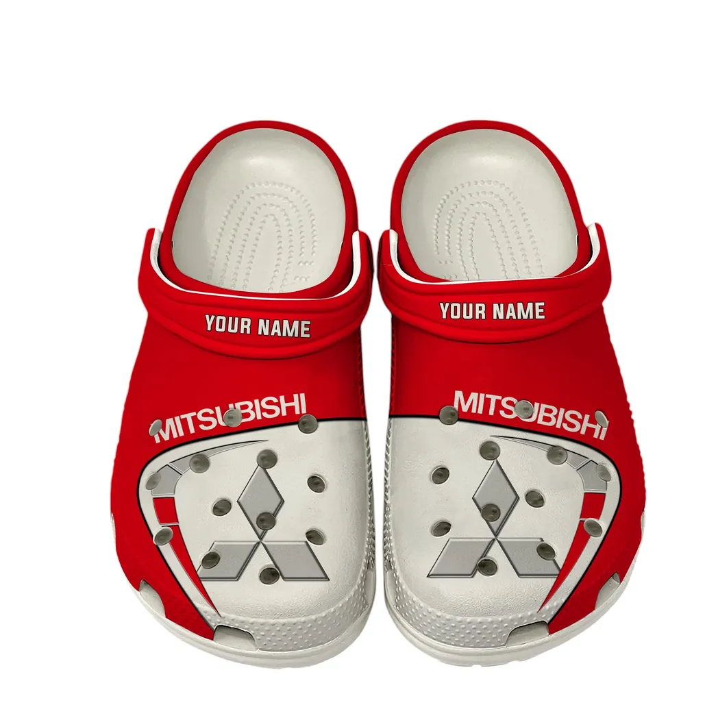 Mitsubishi Crocs, Gift For Mitsubishi Lover, Gift For Him, Husband, Boyfriend CAR16802262545 - White