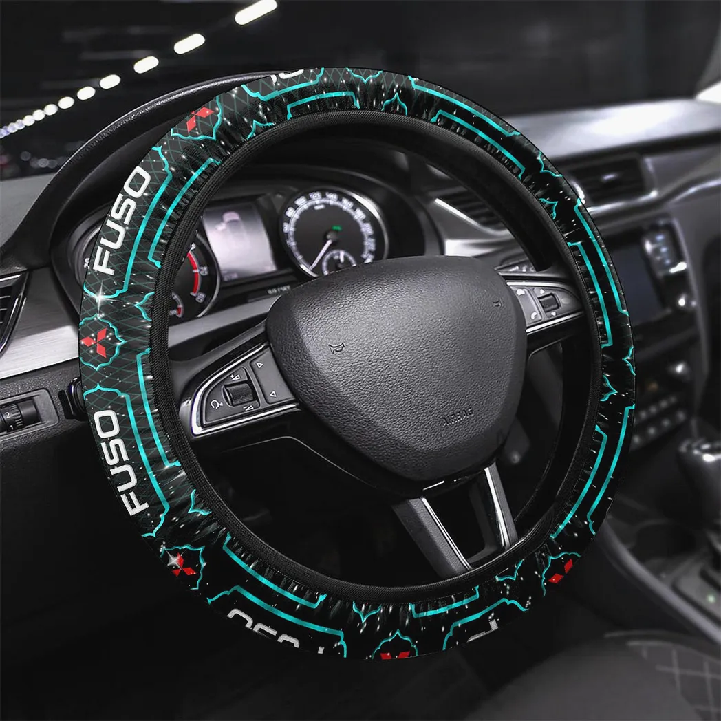 Mitsubishi Fuso Steering Wheel Cover, Gift For Mitsubishi Fuso Fan CAR146021725012 - Cyan