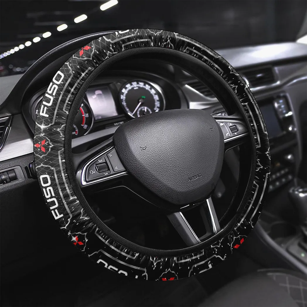 Mitsubishi Fuso Steering Wheel Cover, Gift For Mitsubishi Fuso Fan CAR146021725012 - White