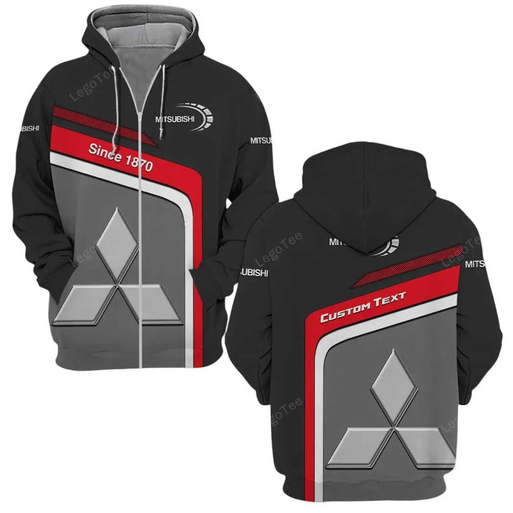 Mitsubishi Zipper Hoodie, Gift For Mitsubishi Lovers, Gift For Him, Husband, Boyfriend CAR11103032553