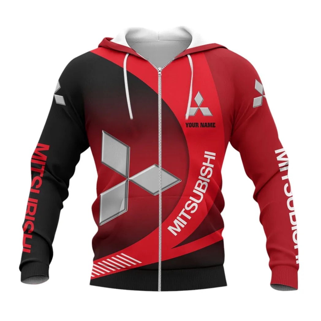 Mitsubishi Zipper Hoodie, Gift For Mitsubishi Lovers, Gift For Him, Husband, Boyfriend CAR7402222549