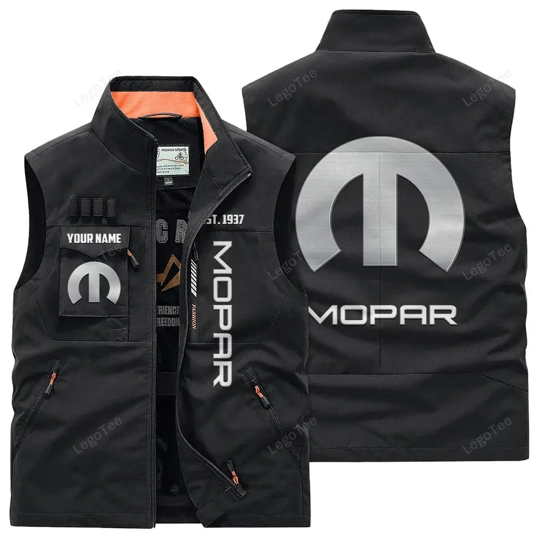 Mopar Outdoor Sleeveless Vest, Gift For Mopar Lovers, Gift For Him, Husband, Boyfriend - Black CAR132021325910-3