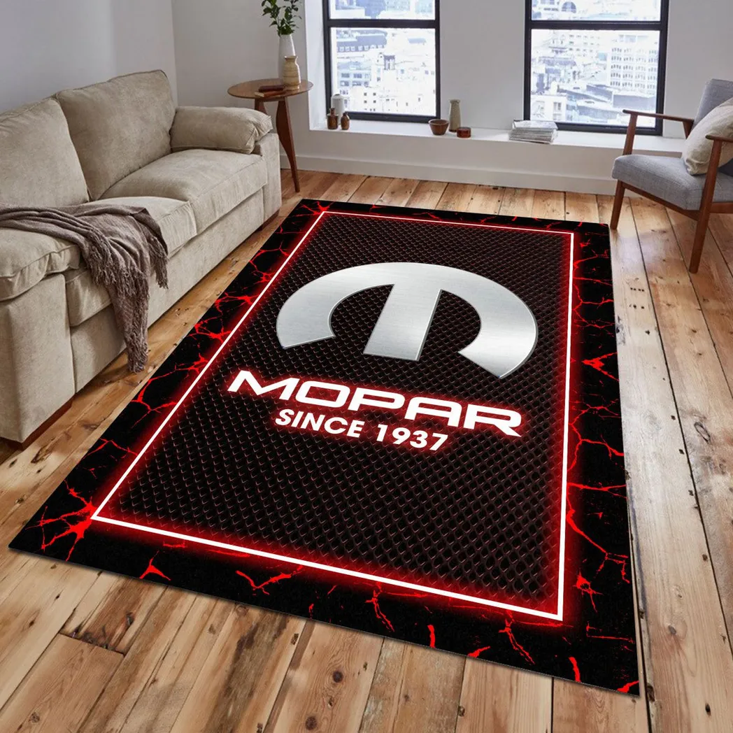 Mopar Rug, Gift For Mopar Lovers, Gift For Him, Husband, Boyfriend CAR5202192559 - Red