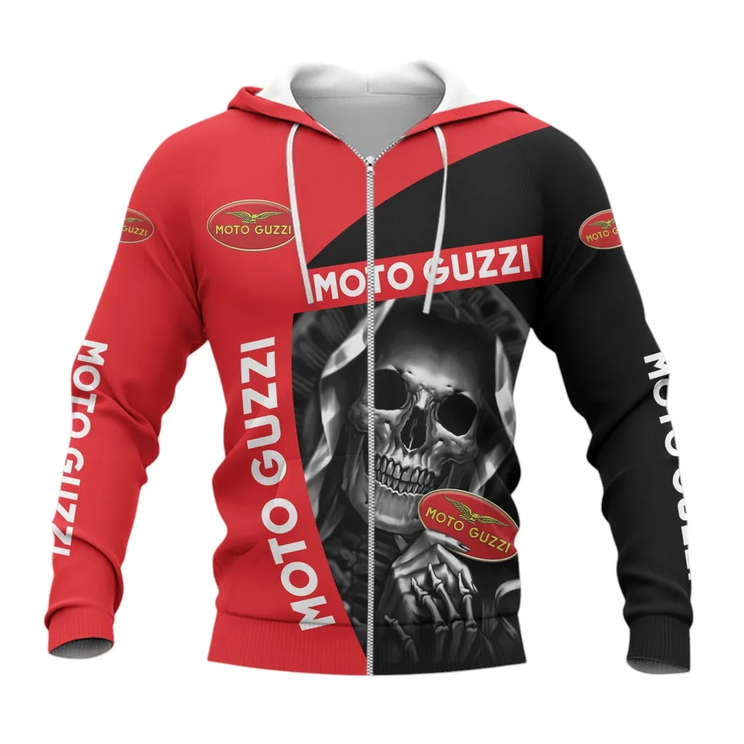 Moto Guzzi Zipper Hoodie, Gift For Moto Guzzi Lovers, Gift For Him, Husband, Boyfriend CAR6702212518