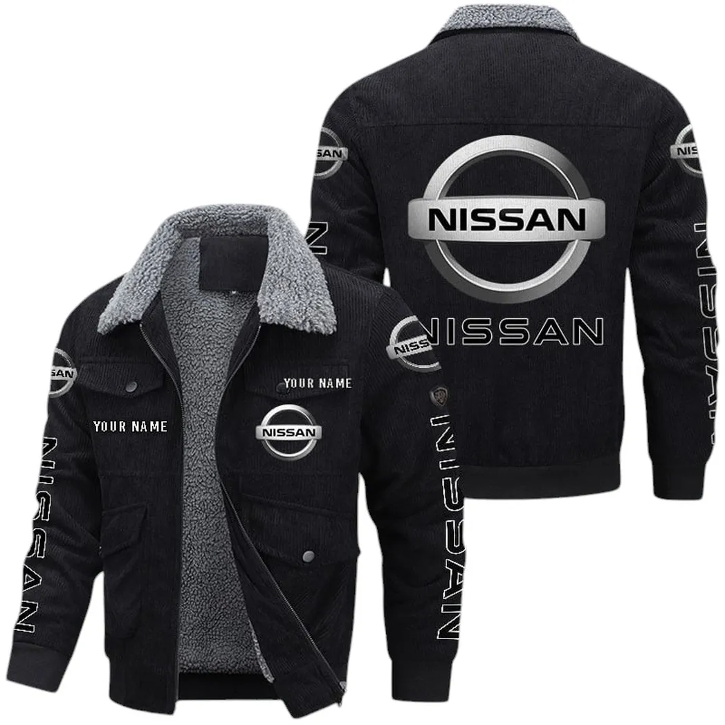 Nissan Corduroy Jacket For Men, Gift For Nissan Lovers CAR149022225902 - Black