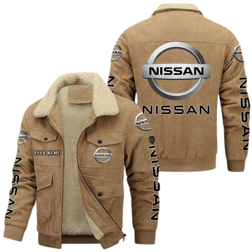 Nissan Corduroy Jacket For Men, Gift For Nissan Lovers CAR149022225902 - Khaki