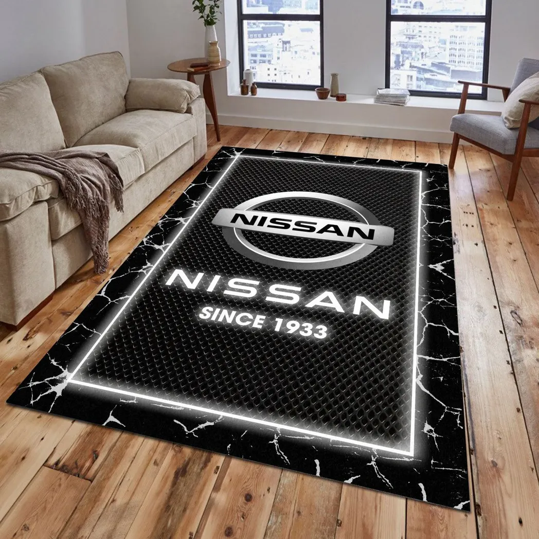 Nissan Rug, Gift For Nissan Lovers, Gift For Him, Husband, Boyfriend CAR5202192560 - Grey