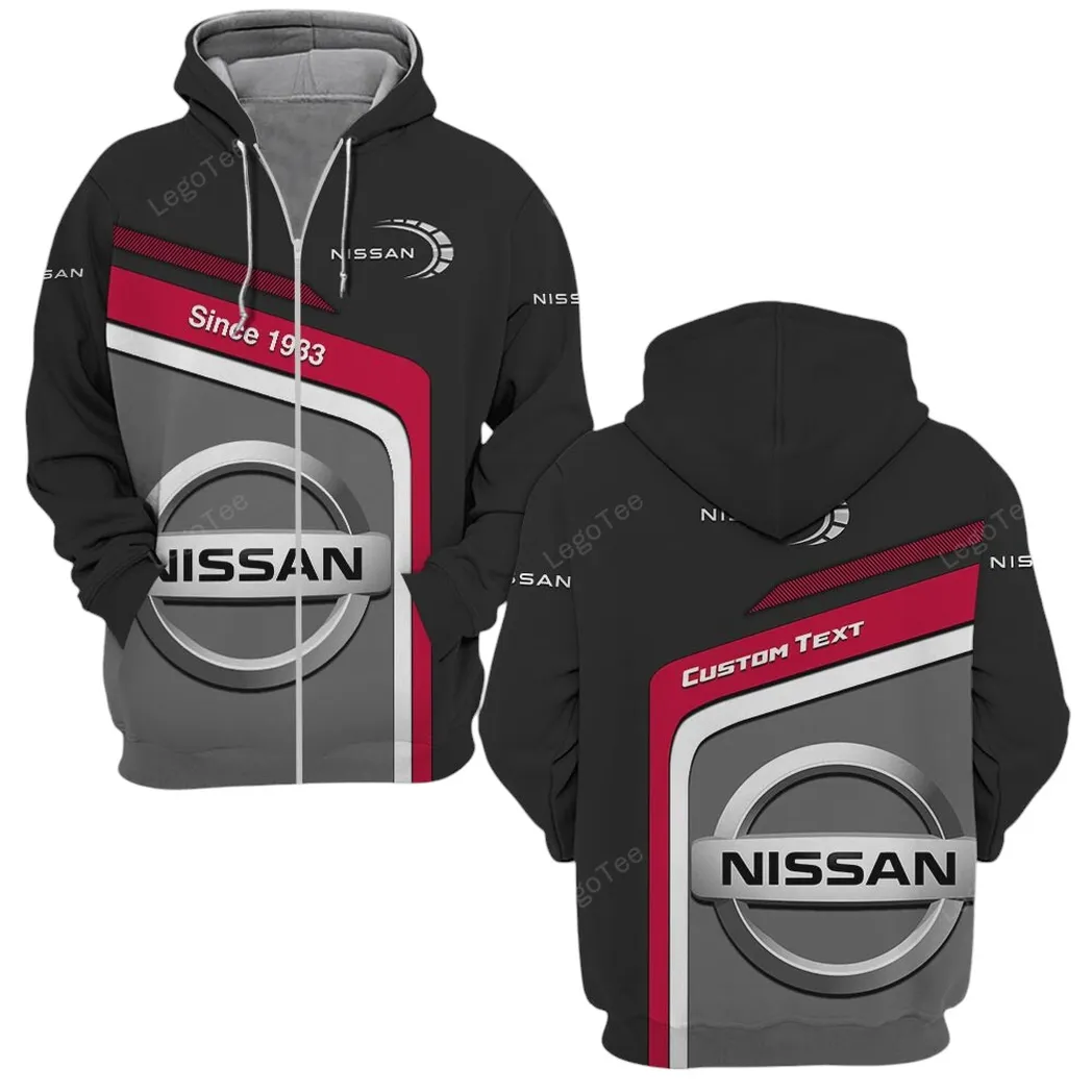 Nissan Zipper Hoodie, Gift For Nissan Lovers, Gift For Him, Husband, Boyfriend CAR11103032555