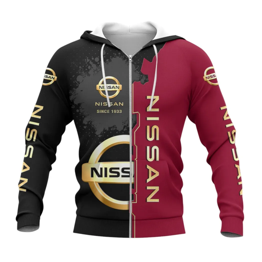 Nissan Zipper Hoodie, Gift For Nissan Lovers, Gift For Him, Husband, Boyfriend CAR44021725067-3
