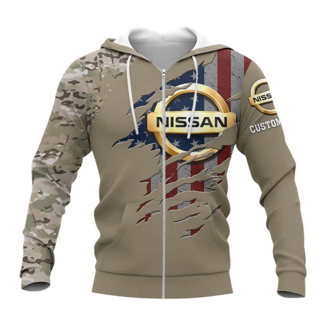 Nissan Zipper Hoodie, Gift For Nissan Lovers, Gift For Him, Husband, Boyfriend CAR46021725078-3