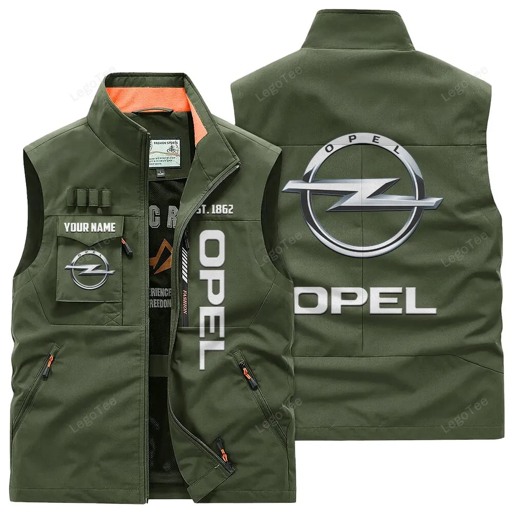 Opel Outdoor Sleeveless Vest, Gift For Opel Lovers, Gift For Him, Husband, Boyfriend - Army Green CAR132021325951-1