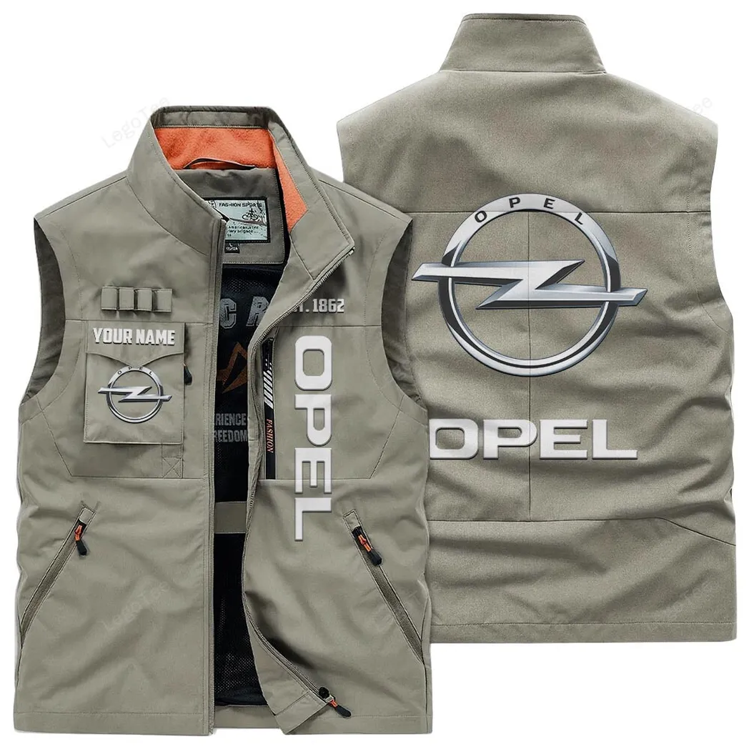 Opel Outdoor Sleeveless Vest, Gift For Opel Lovers, Gift For Him, Husband, Boyfriend - Khaki CAR132021325951-4