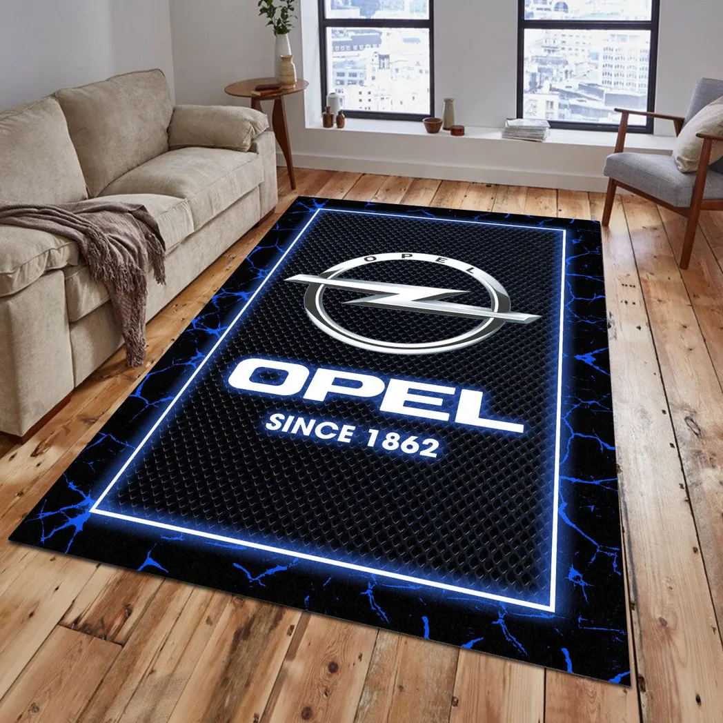Opel Rug, Gift For Opel Lovers, Gift For Him, Husband, Boyfriend CAR5202192562 - Blue