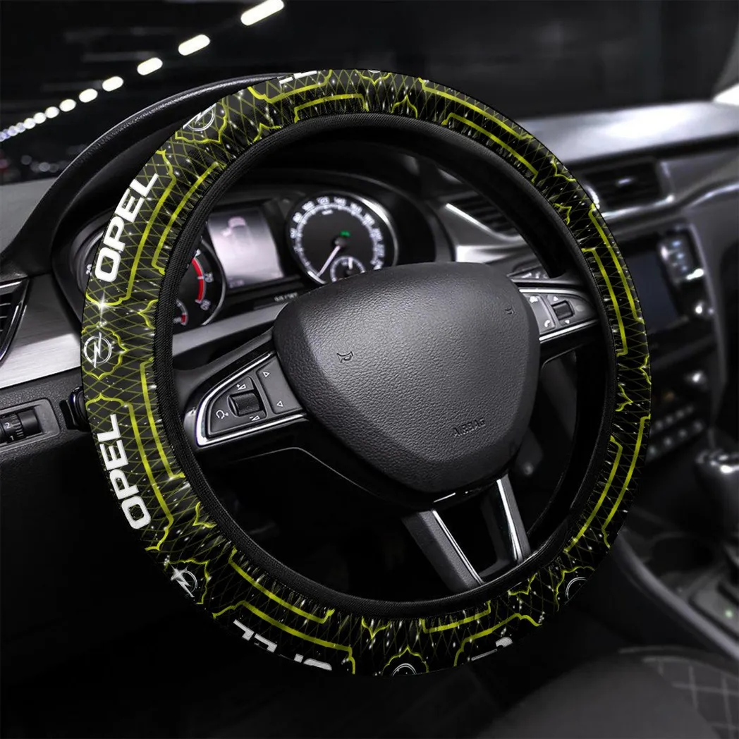 Opel Steering Wheel Cover, Personalized Gifts For Him, Boyfriend, Husband - Yellow CAR55021425269