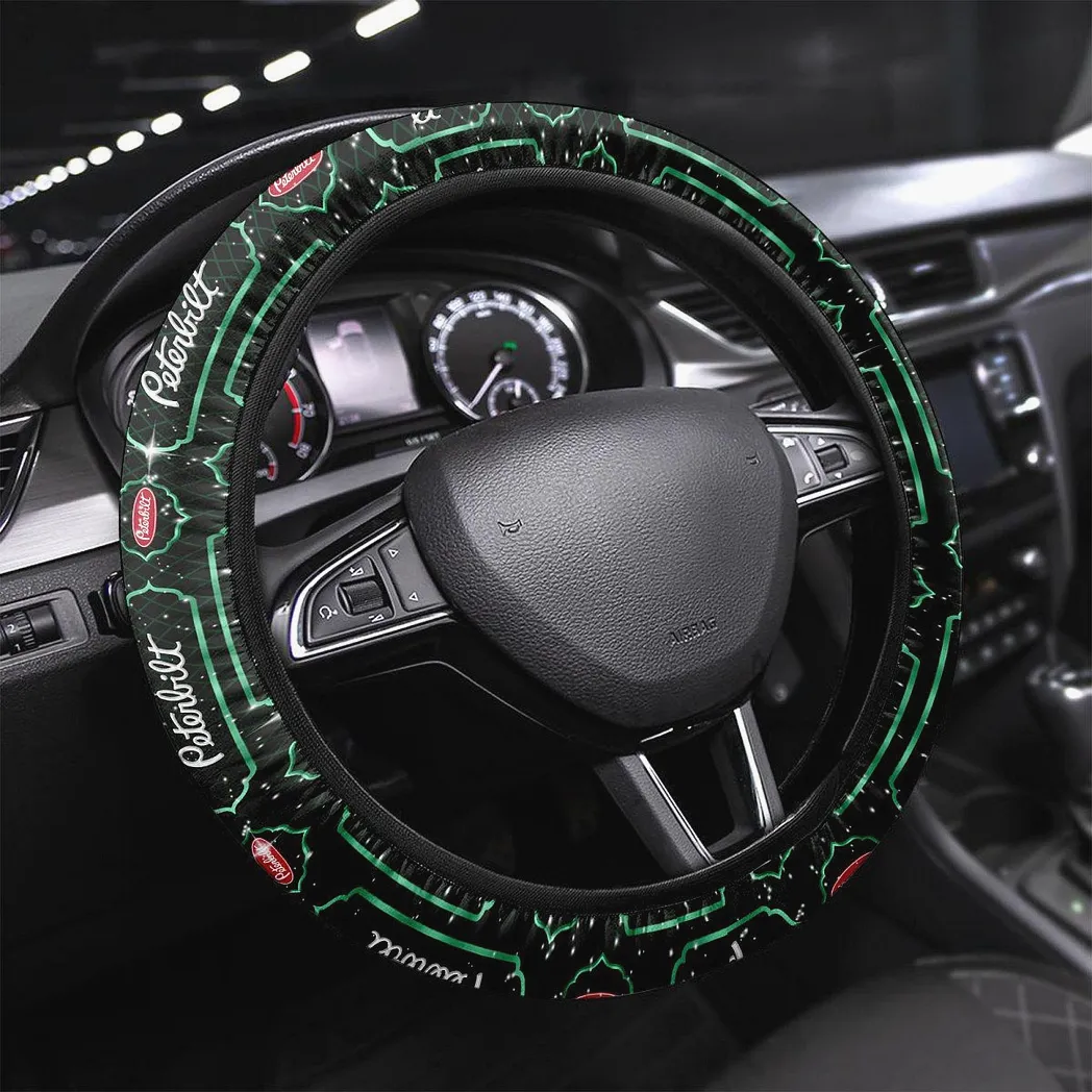 Peterbilt Steering Wheel Cover, Gift For Peterbilt Fan CAR146021725002 - Green