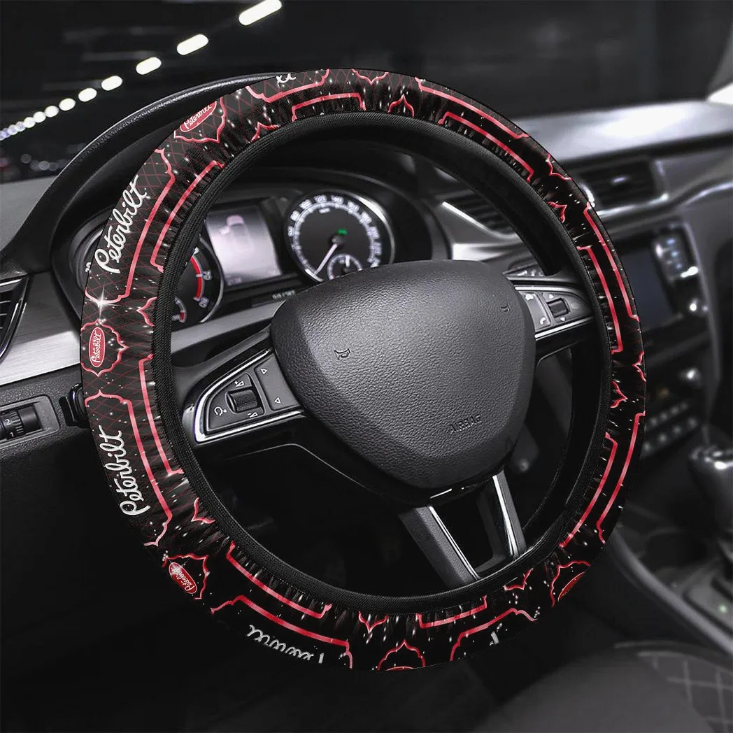 Peterbilt Steering Wheel Cover, Gift For Peterbilt Fan CAR146021725002 - Red
