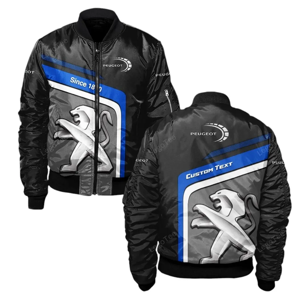 Peugeot Bomber Jacket, Gift For Peugeot Lovers, Gift For Him, Husband, Boyfriend CAR11103032558