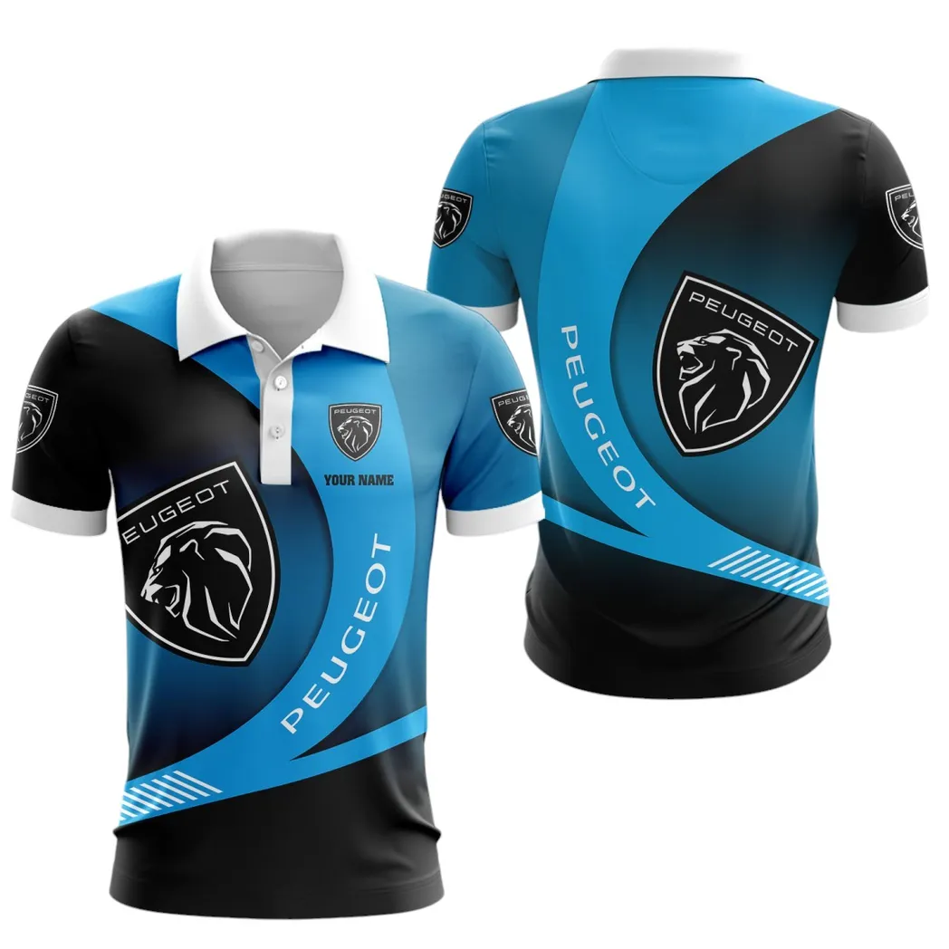 Peugeot Polo Shirt, Gift For Peugeot Lovers, Gift For Him, Husband, Boyfriend CAR7402222554
